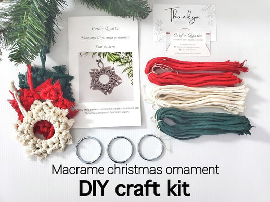 Macrame christmas ornaments