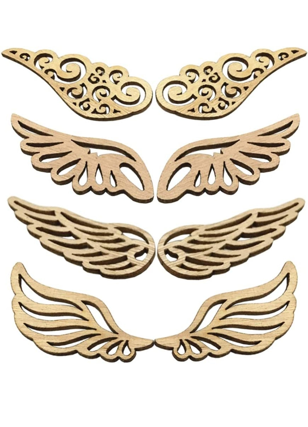 4 pack Wood Wings